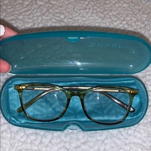 Light olive zenni eyeglasses